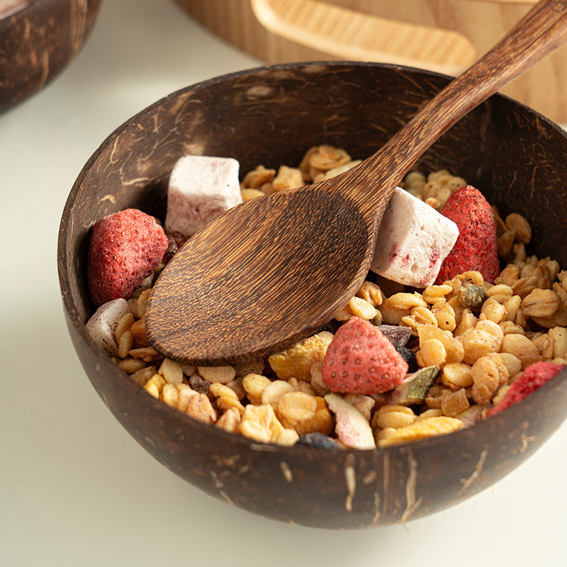 onlycook酸奶碗椰子碗木碗家用椰壳水果沙拉碗天然椰子壳碗燕麦碗,淘宝优惠券,粉丝福利购,淘宝优惠卷