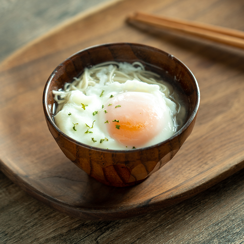 onlycook日式酸枣木头碗儿童宝宝成人小碗餐具吃饭碗复古家用木碗 - 图0