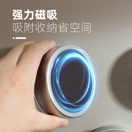 onlycook家用磁吸壁挂调味罐厨房香料透明收纳盒调料盒冰箱贴磁铁 - 图1
