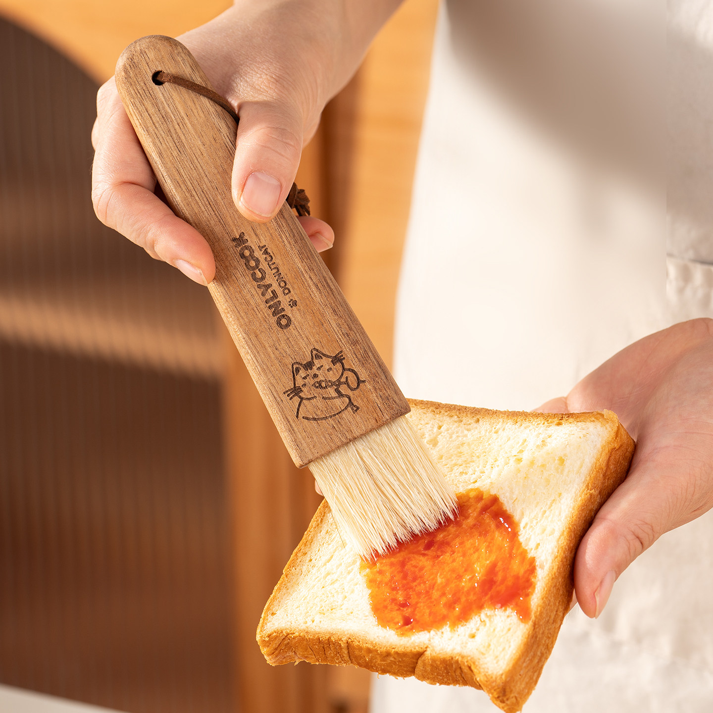 Onlycook barbecue brush food grade soft bristle oil brush