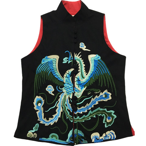 包邮秋装民族风重工刺绣花修身马甲女上衣复古唐装中国风马夹外套,淘宝优惠券,粉丝福利购,淘宝优惠卷