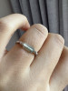 Natural Burmese Jade A Grade High Ice Floating Flower Shape Beads 925 Broken Silver Bullet Ring