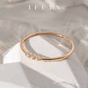 Simple, exquisite and fresh 18K gold ring