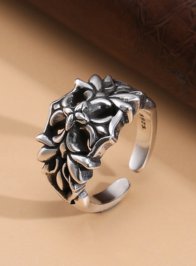 男女款纯银嘻哈风新款推荐戒指