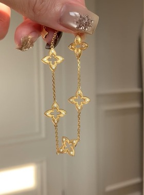 意大利布契风拉丝四叶草手链