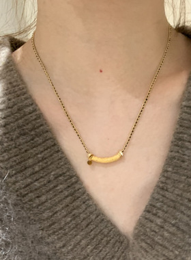 爆款Vintage中古微笑虎眼石项链