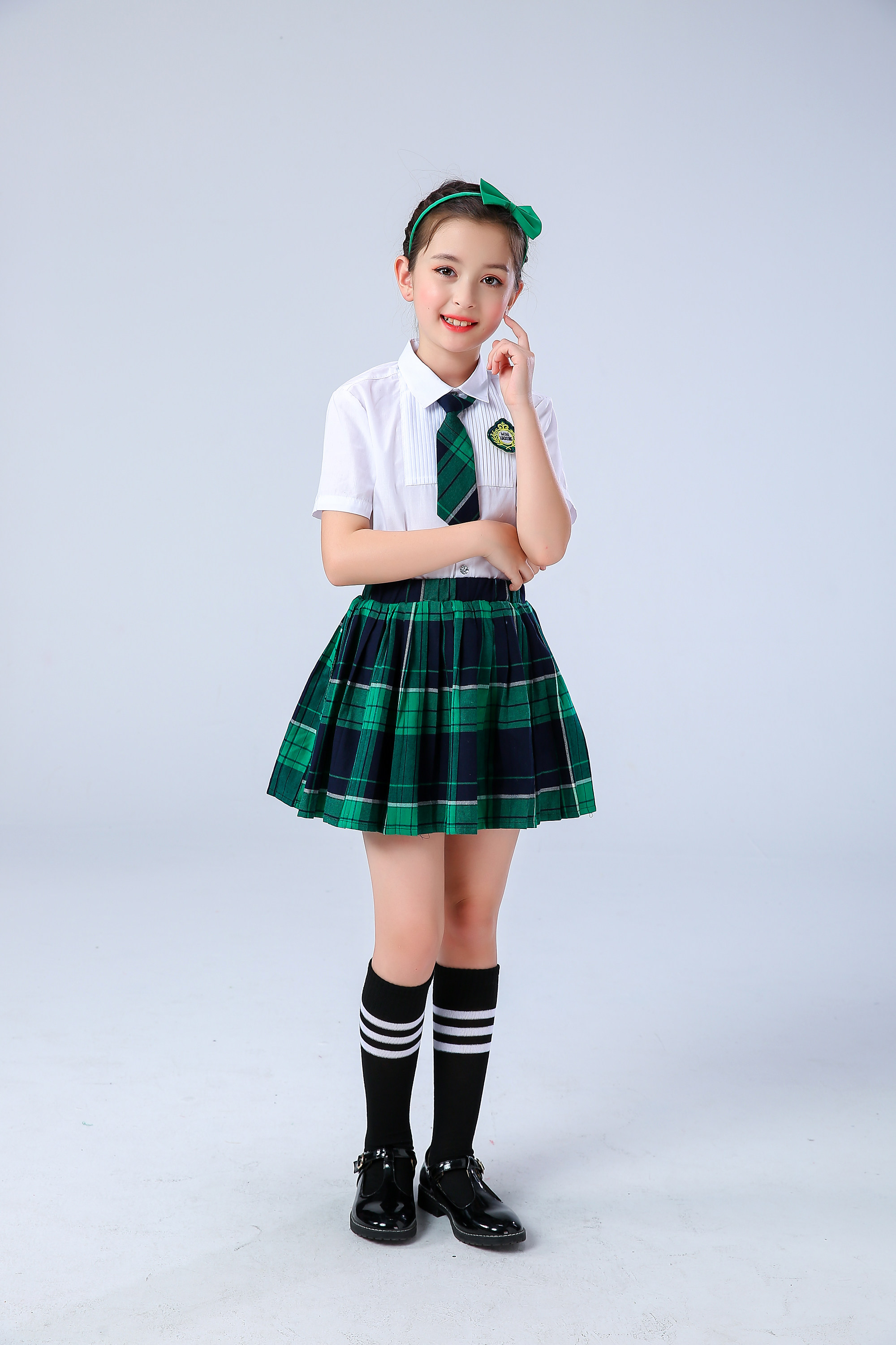 六一儿童合唱服背带裤演出服小学生大合唱团服装男女诗歌朗诵表演