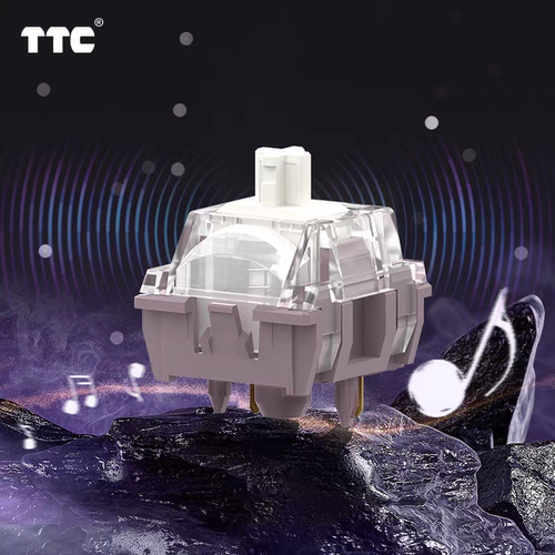 TTC快金轴V3 更纯 更顺 更HIFI 客制化机械键盘轴 石子音 麻将音 - 图0