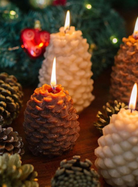 Pine Cones Candle Silicone Mold DIY Pine Ball Aromatic Candl