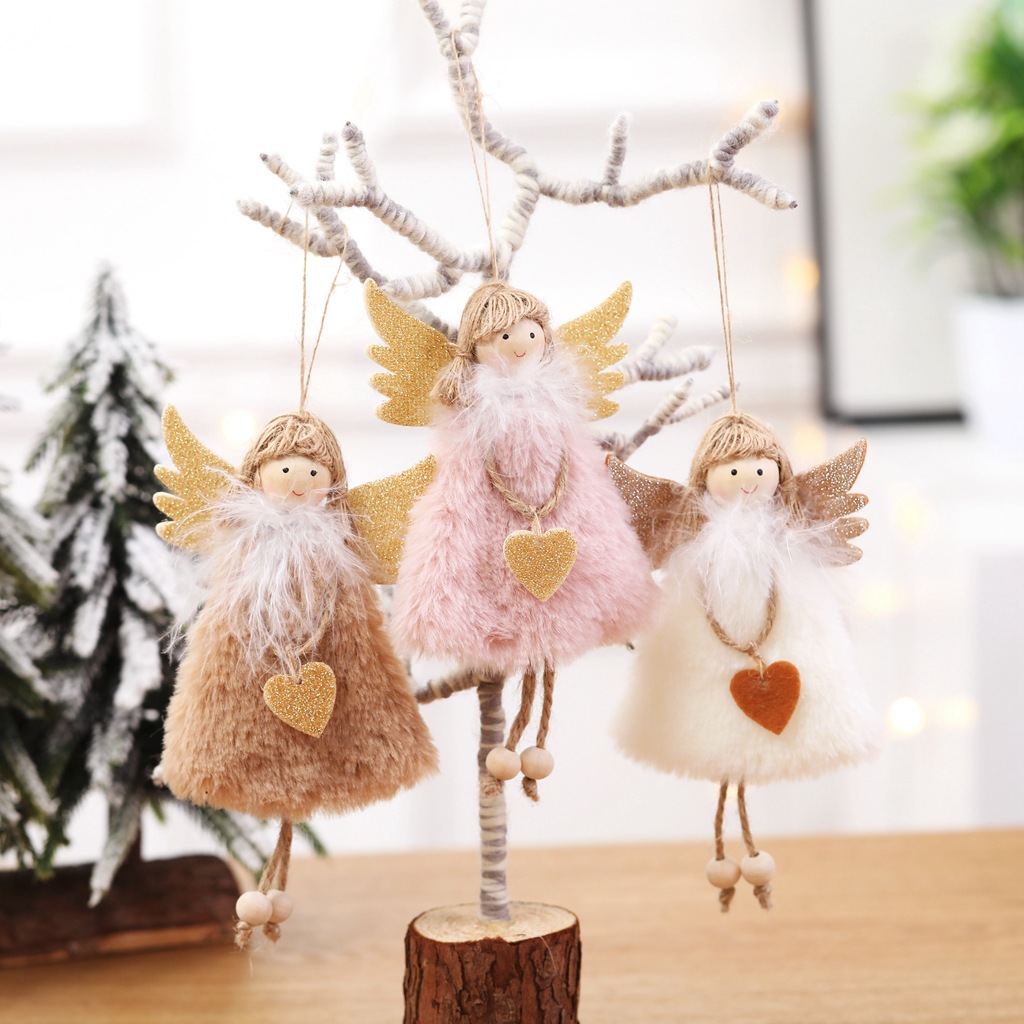 2023 New Year Gift Cute Christmas Angel Doll Xmas Tree Ornam-图2