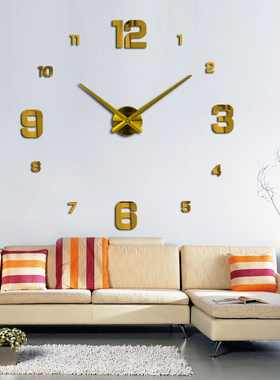 2023 New Arrival 3d Real Big Wall Clock Modern Design Rushed