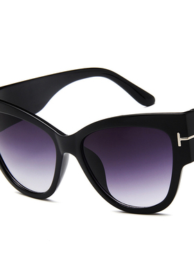 2022 New Tom Fashion Brand Designer Cat Eye Women Sunglasses