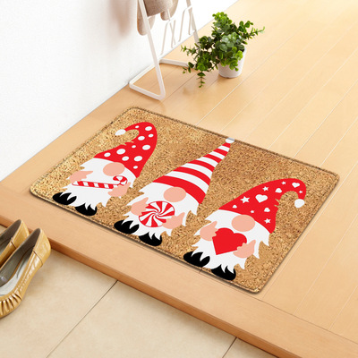 Christmas Dwarf Pattern Children's Bedside Fluffy Floor Carp-图1