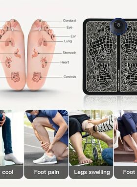 Electric USB Charging Foot Massage Mat Relaxes Foot Acupoint