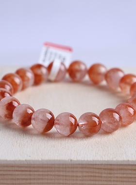 天然红兔毛聚宝盆手链