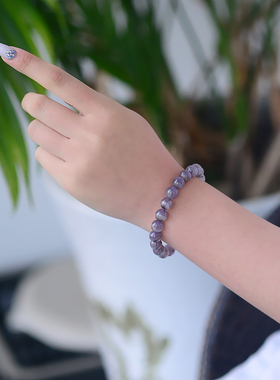 天然紫水晶极光23手串全新新品