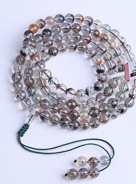 四季花幽灵108颗佛珠手链