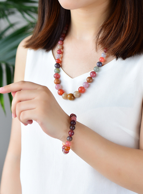 天然盐源玛瑙5-12项链手链现货