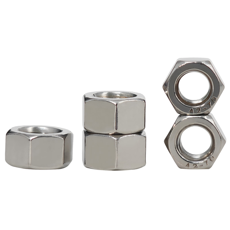 304/201/316不锈钢螺母\六角螺帽螺丝帽M5M6M8M10M12M14M16M20M24 - 图1