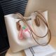 High-end versatile shoulder large bag for women 2026 new trendy fashionable casual simple large-capacity commuter tote bag