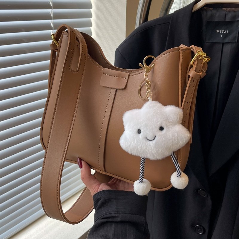 高级质感超火包包女式2025新款时尚简约小众水桶包通勤单肩斜挎包,淘宝优惠券,粉丝福利购,淘宝优惠卷