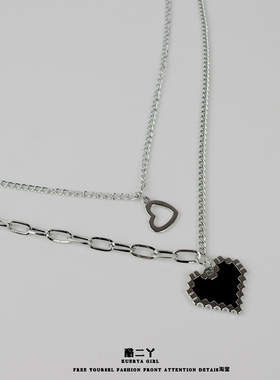 亚文化摇滚配饰项链爱心朋克饰品