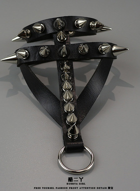 朋克摇滚铆钉手环哥特潮酷手链