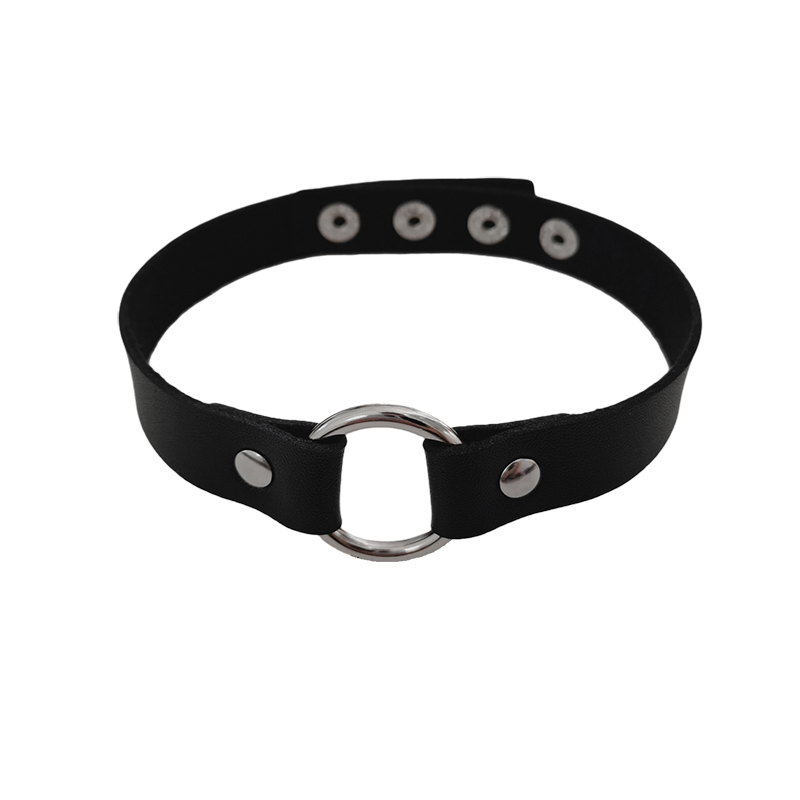 酷二丫原宿禁欲脖带项圈男暗黑皮质chocker颈圈女脖颈链黑色粗环 - 图3
