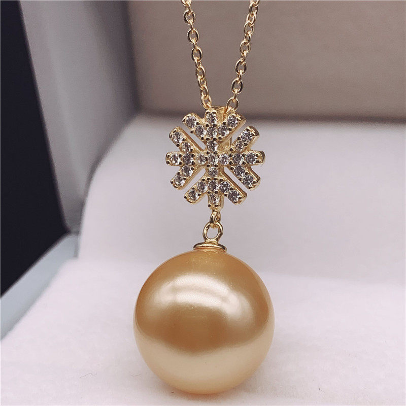 金珠天然珍珠耳环海水珍珠雪花耳钉925纯银镀金正圆无暇强光,淘宝优惠券,粉丝福利购,淘宝优惠卷