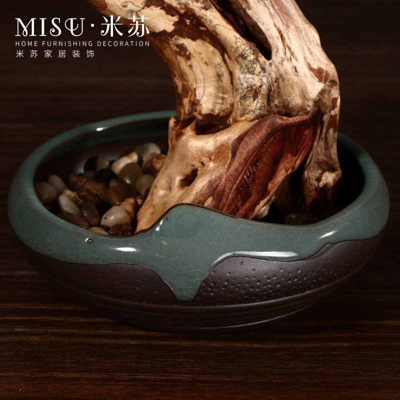 新中式仿真迎客松盆景客厅书房酒店玄关盆栽摆件家饰软装搭配套装,淘宝优惠券,粉丝福利购,淘宝优惠卷