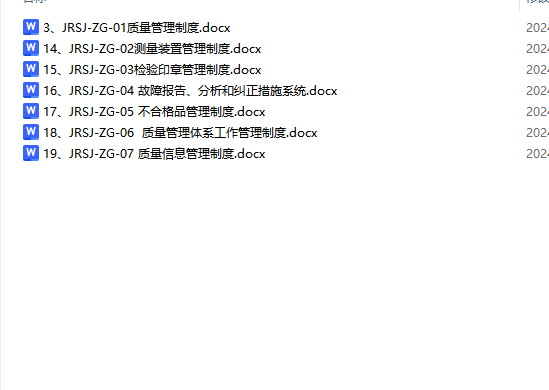 9001C质量管理体系制度文件汇编汇总，GJB体系部门管理制度-图3