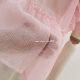 ເສື້ອ chiffon ອ່ອນໆແບບຝຣັ່ງສີບົວທີ່ມີຕຸ້ມຫູ
