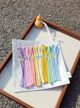 纯手工编织奶瓶八宝葫芦腰绳4mm棉线挂绳