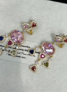 法式轻奢宫廷复古高档锆石流苏百搭气质礼服颈部配饰小众轻奢礼物