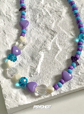 PSYCHO7女彩色糖果项链