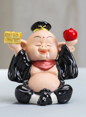 可爱风八戒车载平安小摆件陶瓷猪