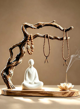 实木中式文玩手串展示架