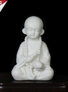 陶瓷静坐禅意风三不汽车工艺品