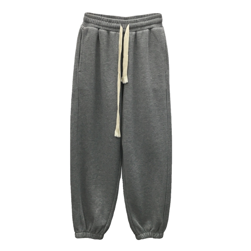 TY1980 TT 冬季新款松紧腰宽松运动休闲加绒加厚束脚卫裤女85699 - 图3