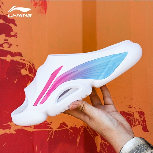 Li Ning, модные тапочки, спортивные сандалии подходит для мужчин и женщин, мюли, лето 2022 года