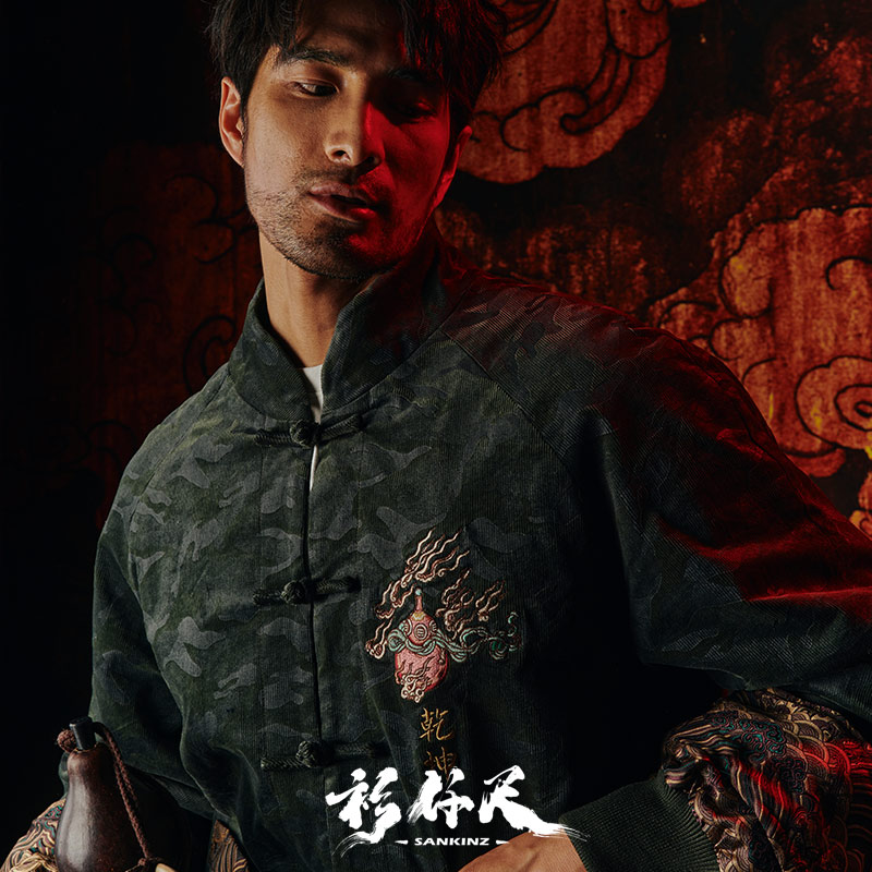 衫秋冬新款【福禄乾坤】中国风仟尺 衫仟尺唐装