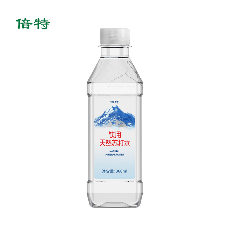 倍特天然苏打水小分子团苏打水360ml*24瓶天然碱性倍特苏打水-图0