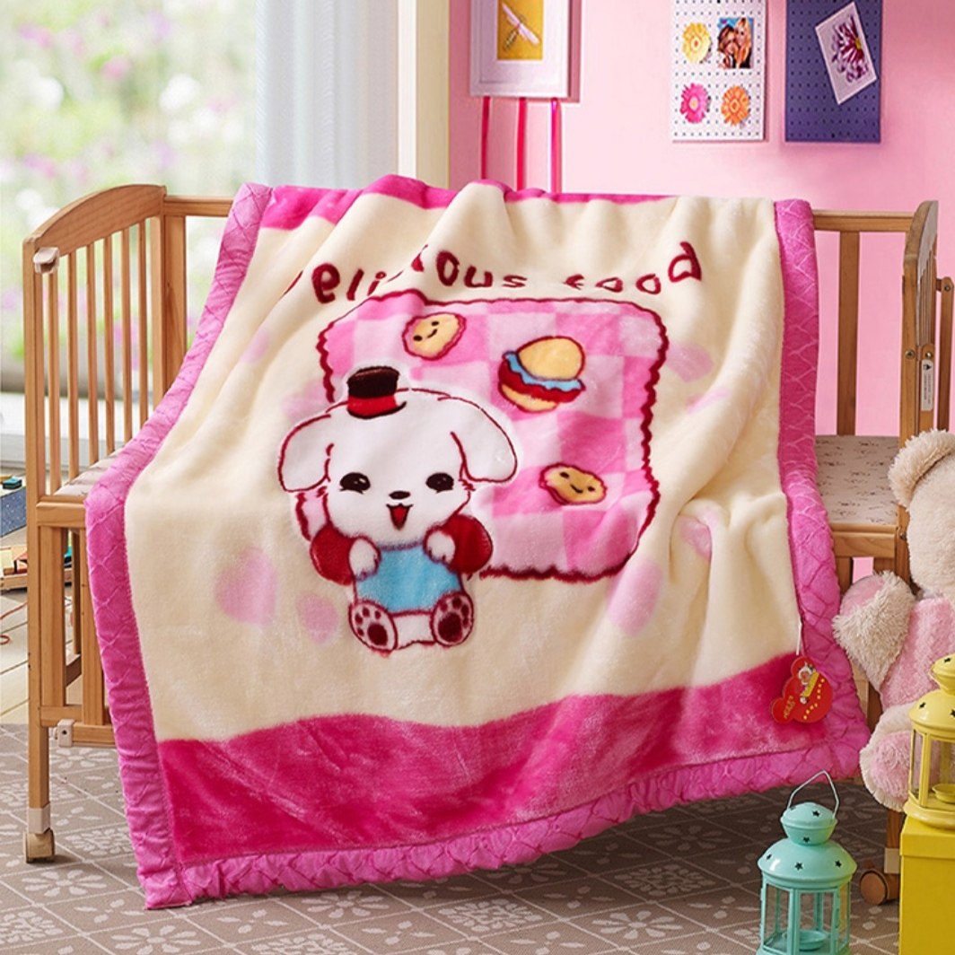 儿童婴儿小毛毯新生儿双层加厚宝宝拉舍尔绒幼儿园午睡膝盖毯秋冬,淘宝优惠券,粉丝福利购,淘宝优惠卷