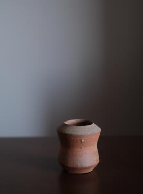 日本陶艺柴烧粗陶手工小摆件