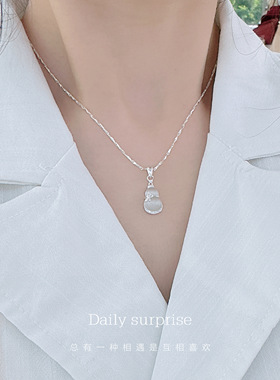 每日惊喜足银足银元宝链女项链