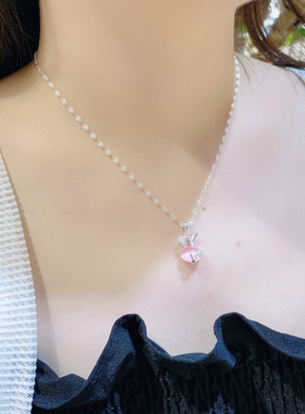 每日惊喜女款足银小兔子项链