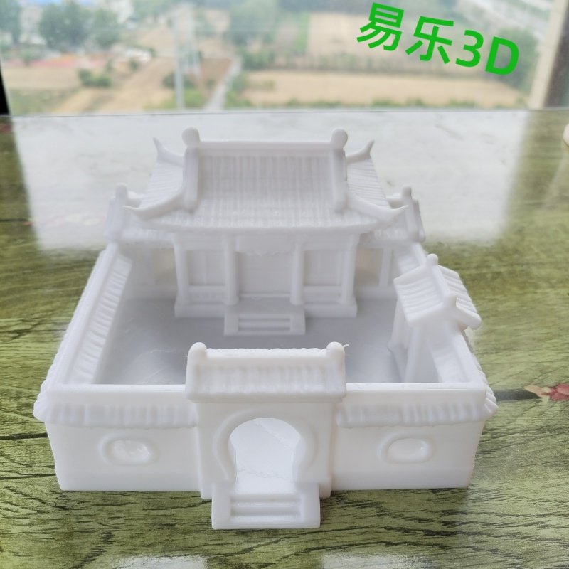 老式四合院历史建筑DIY白模自填色装饰益智兴趣爱好桌面艺术摆件,淘宝优惠券,粉丝福利购,淘宝优惠卷