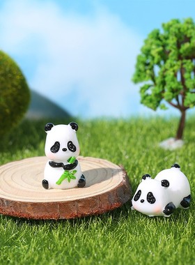 熊猫树脂微景观造景中式迷你