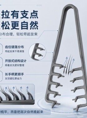 依晓凡男士便携蓬松定型造型梳