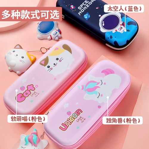 Вместительный и большой водонепроницаемый мультяшный двухэтажный пенал для первого класса для мальчиков для школьников для детского сада, система хранения, 3D, антистресс, популярно в интернете, новая коллекция